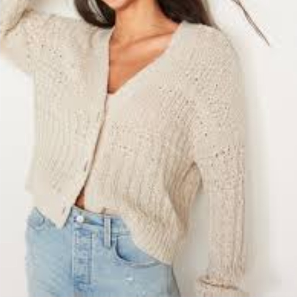 ISO old navy lightweight cable knit cardigan Xs S